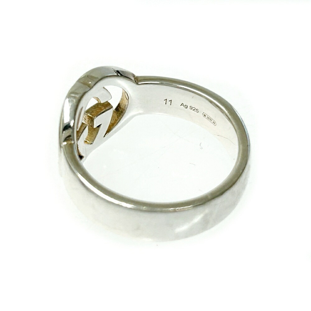 Gucci Silver Interlocking Gg Ring - image 6